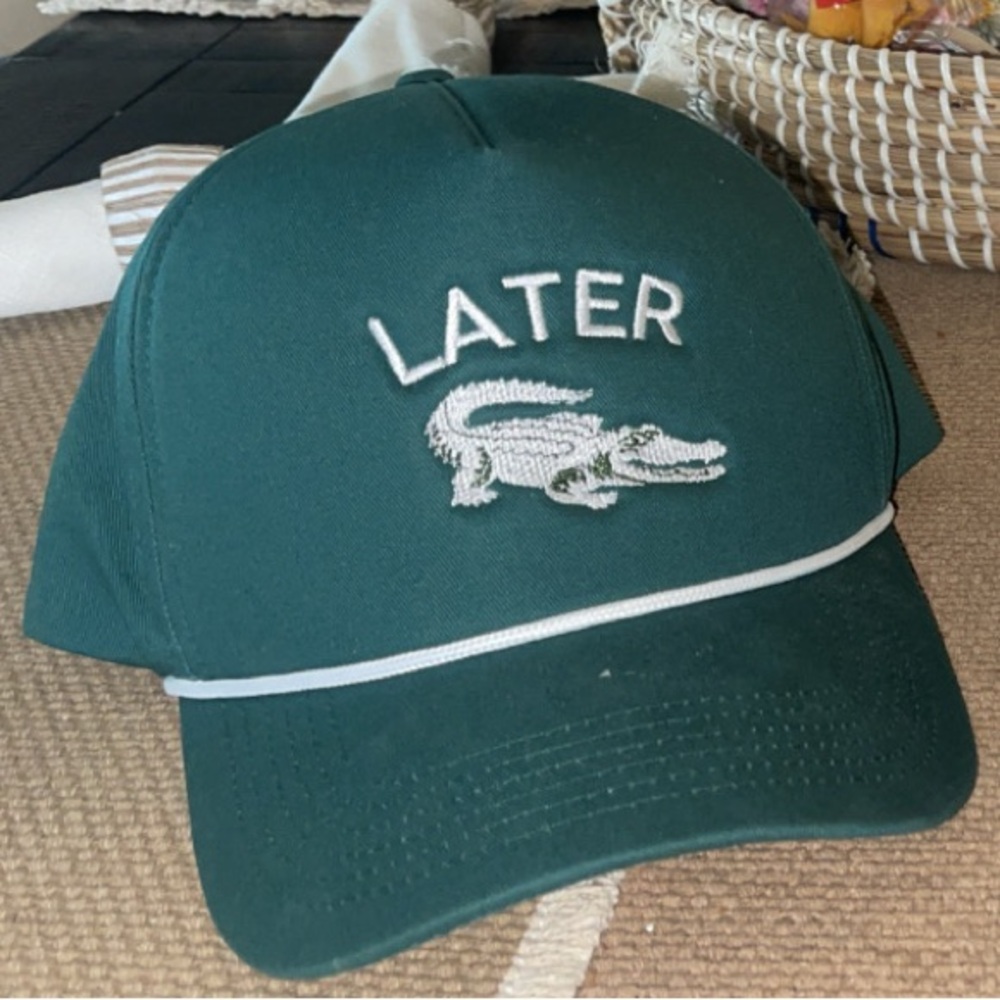 Green Reptile Embroidered Cap